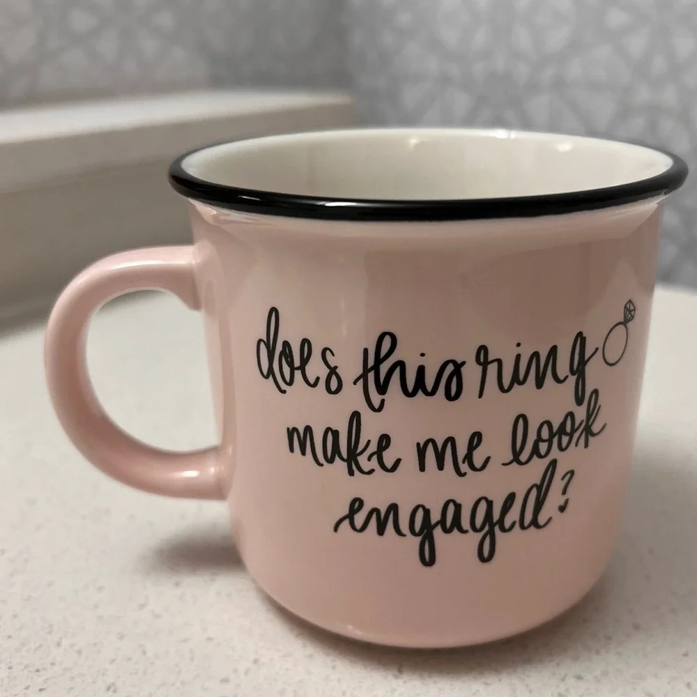 Sweet Water Decor ‘Does This Ring Make Me‎ Look Engaged?’ Coffee Cup